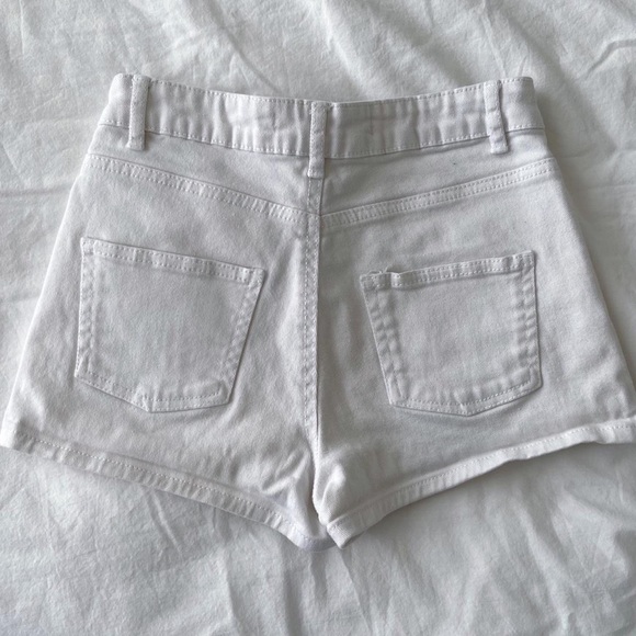White Denim Shorts - Picture 2 of 3